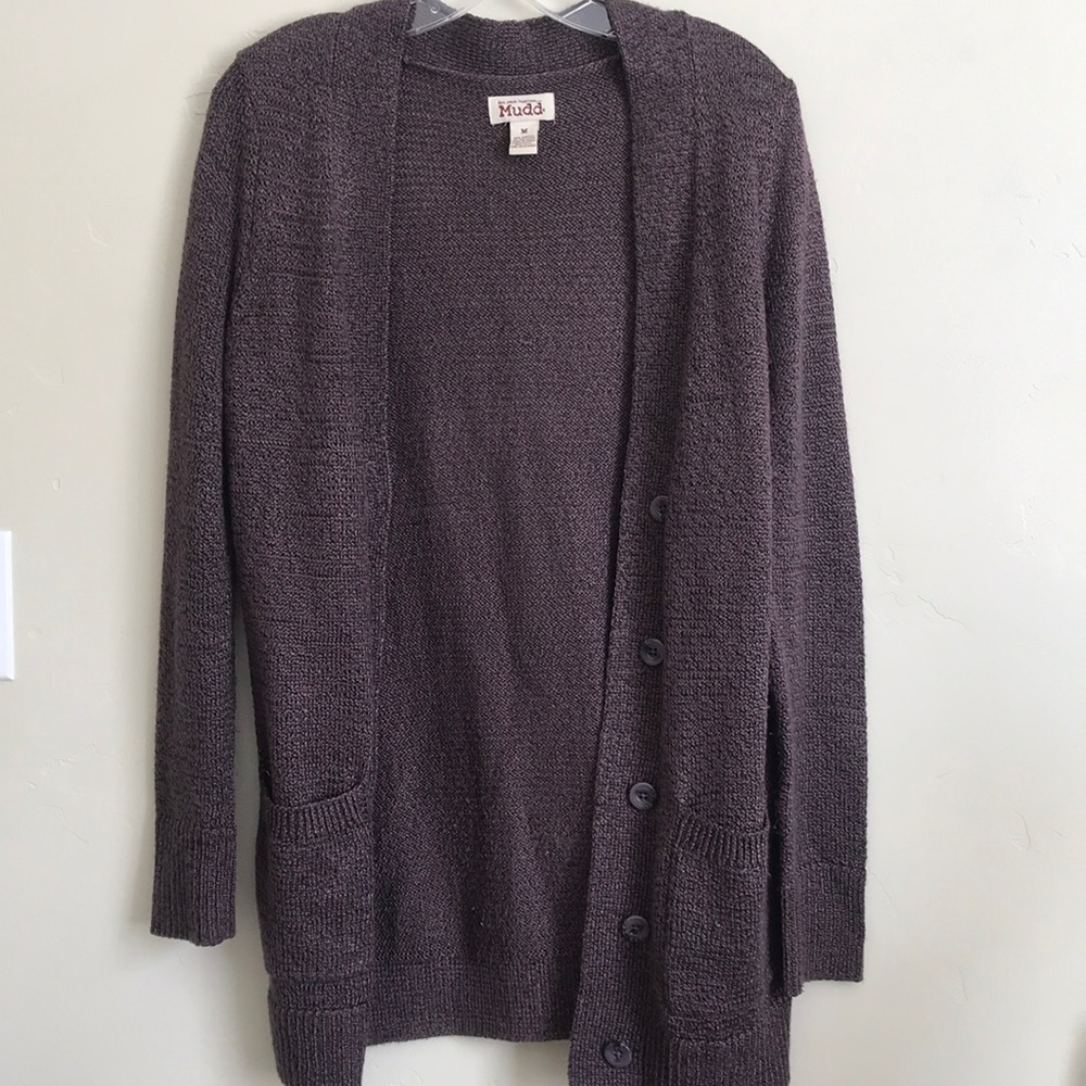 Mudd Dark Purple Cardigan